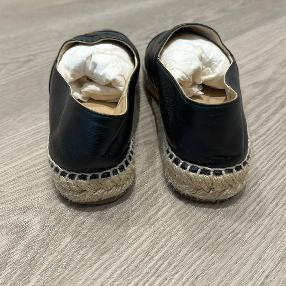 Chanel Black Lambskin Espadrilles - Picture 4 of 8